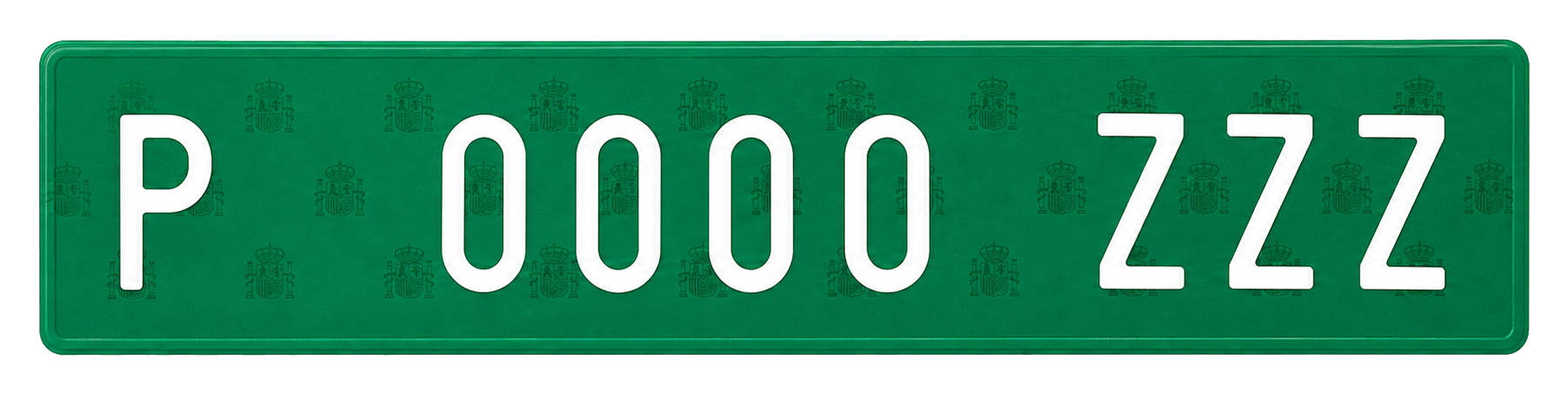 Matrícula verde temporal
